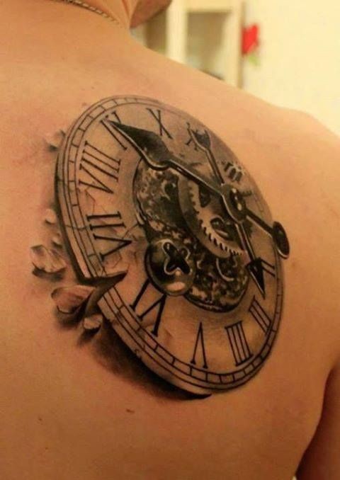 30 top idées de tatouage horloge date de naissance 18