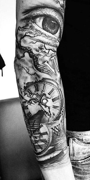 30 top idées de tatouage horloge date de naissance 22