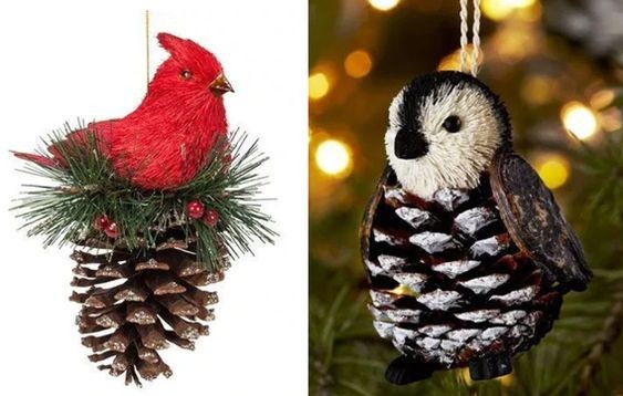 78 décorations de noël avec des pommes de pin 46