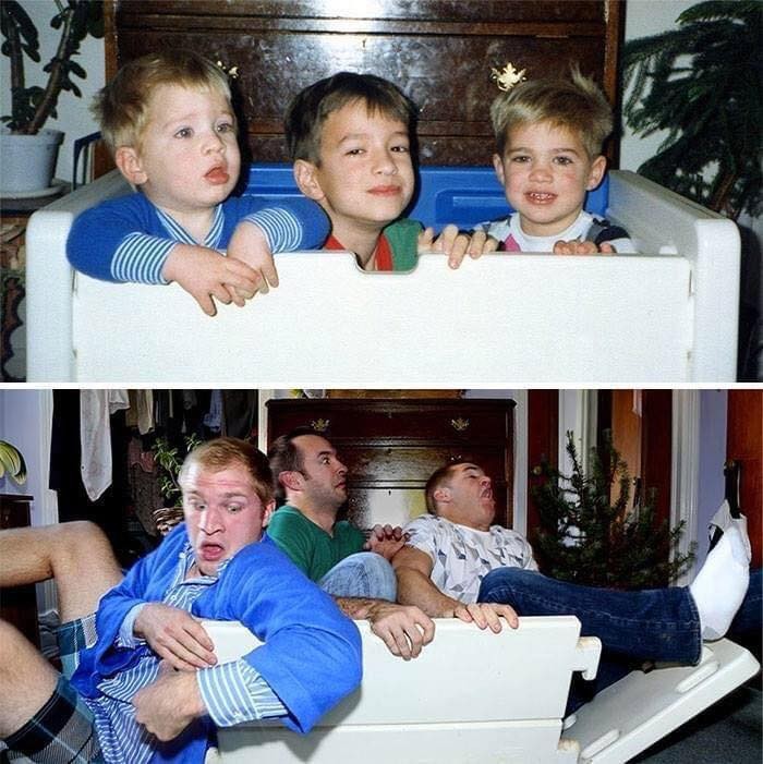 12 idées hilarantes de photos d'enfance à recréer entre frères et sœurs 10