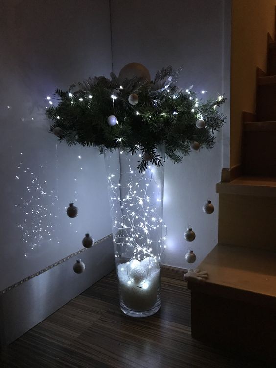 19 Décorations de Noël à faire soi-même avec un vase en verre 16