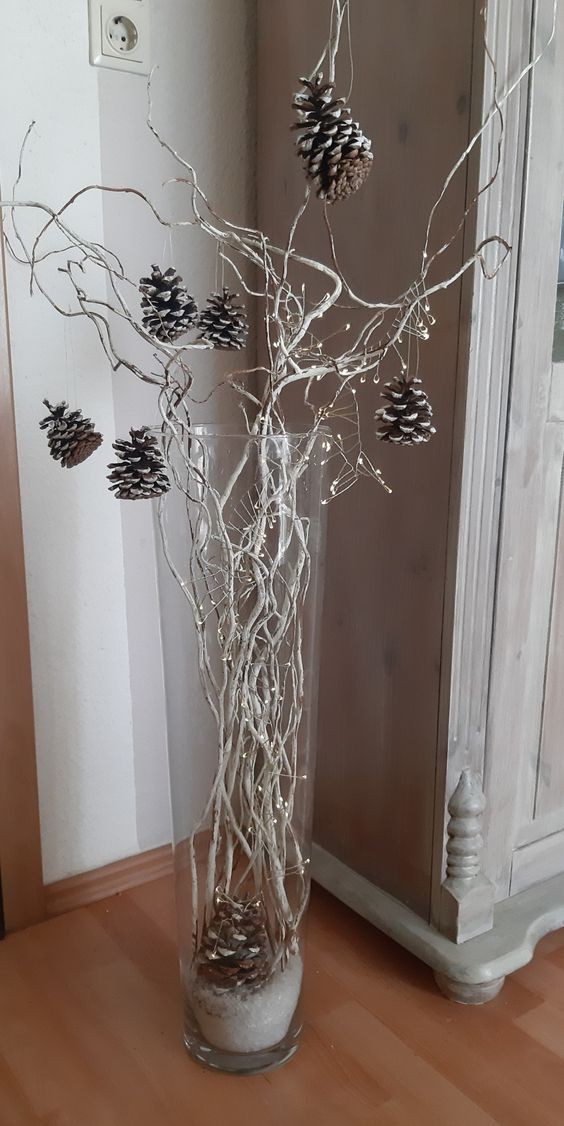 19 Décorations de Noël à faire soi-même avec un vase en verre 17