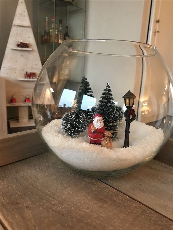 21 Centres de Tables de Noël à Faire Avec Un Bocal en Verre 18