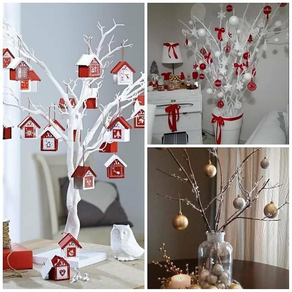 9 idées avec des branches sèches pour Noël 4