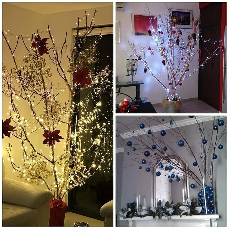 9 idées avec des branches sèches pour Noël 6