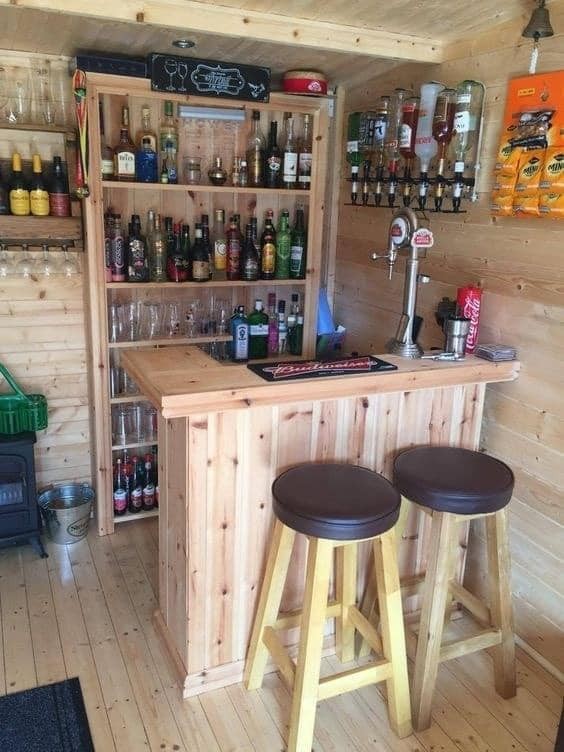 41 idées pour avoir une petit bar sympa à la maison 13