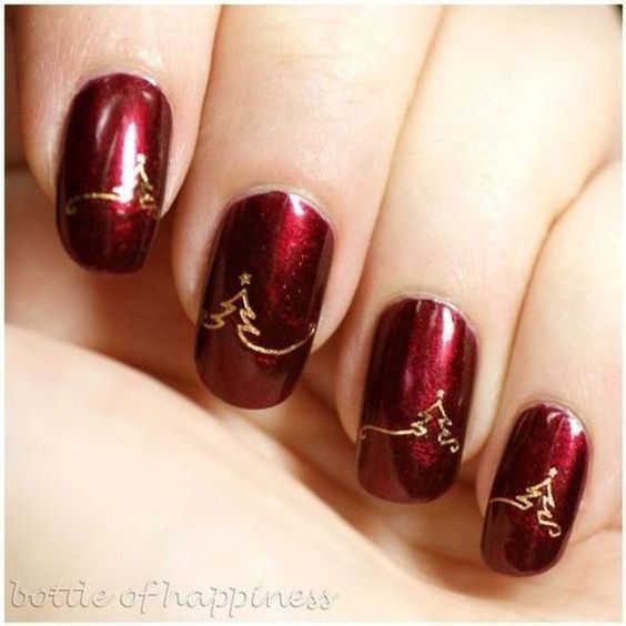 53 Nail art de Noël pour une manucure de fêtes réussie 52