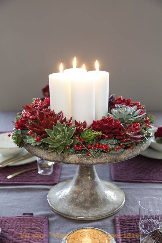 80 centres de Table de Noël pour s'inspirer 18