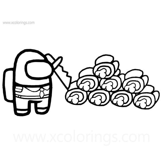 52 Coloriages Among Us Gratuits à Imprimer 10