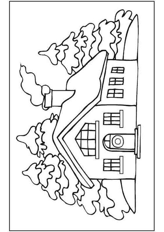 48 Coloriages Maison Gratuits à Imprimer 3