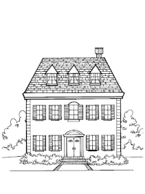 48 Coloriages Maison Gratuits à Imprimer 4