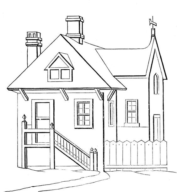 48 Coloriages Maison Gratuits à Imprimer 20