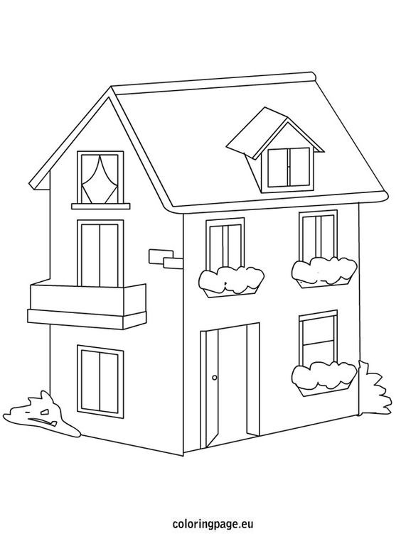 48 Coloriages Maison Gratuits à Imprimer 39