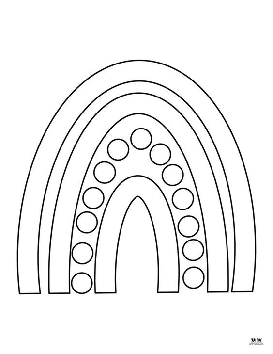 44 Coloriages Arc En Ciel Gratuits A Imprimer 17