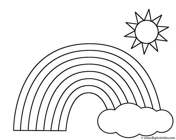 44 Coloriages Arc En Ciel Gratuits A Imprimer 32