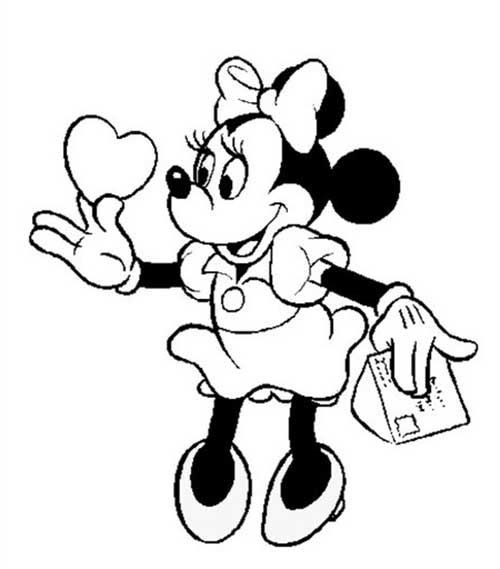 53 Coloriages Minnie Gratuits à Imprimer 23