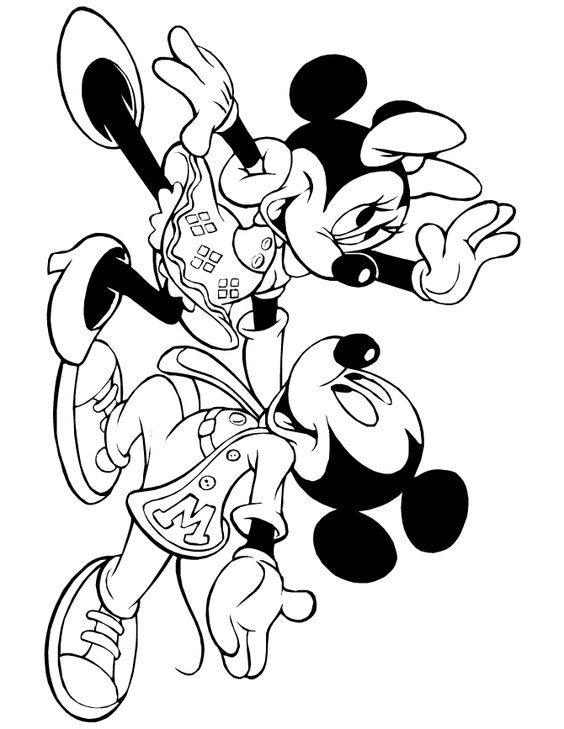 53 Coloriages Minnie Gratuits à Imprimer 34