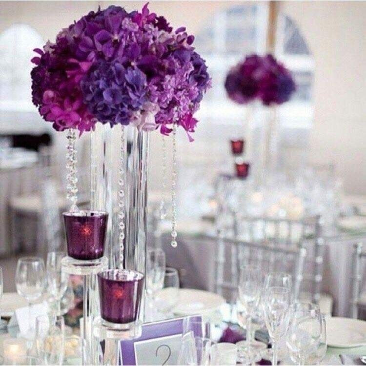 33 idées de décorations de mariage dans les tons violet 26