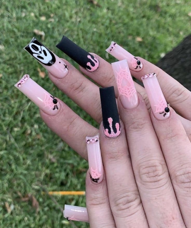 54 idées amusantes et effrayante d'ongles pour la fête d'Halloween 7