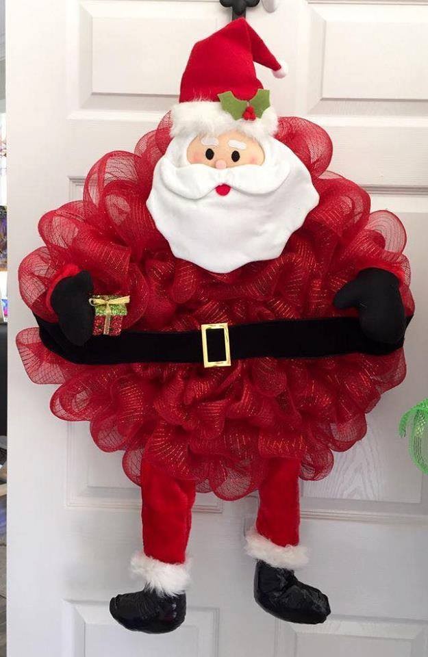 34 belles décorations de Noël pour votre porte 24