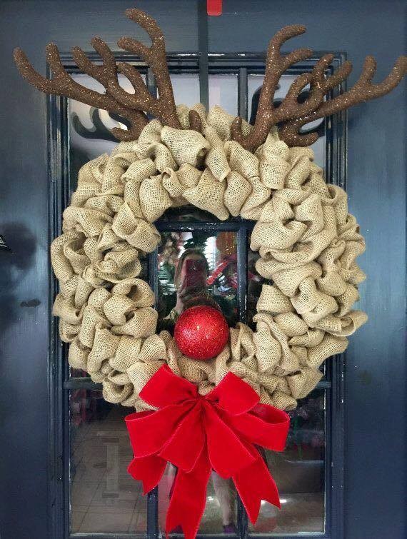 34 belles décorations de Noël pour votre porte 29