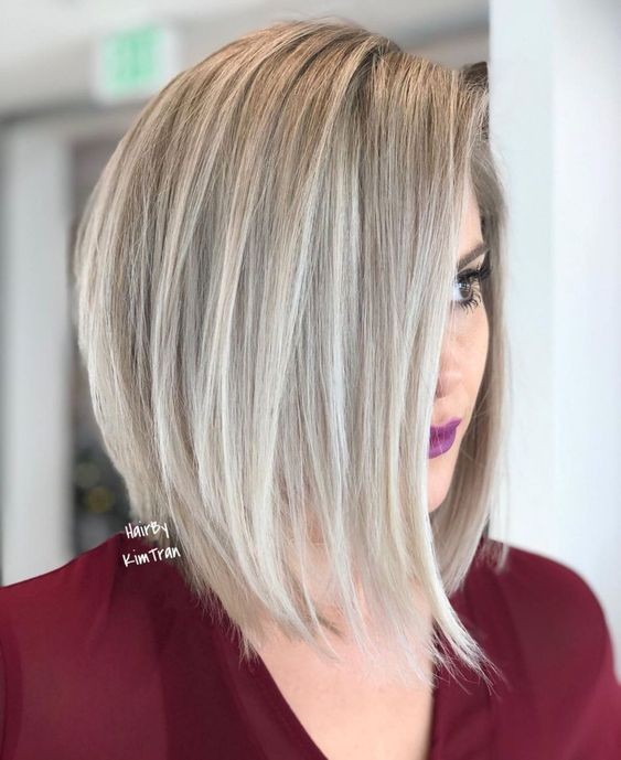 22 coupes au carré avec balayage ombre blond polaire 11