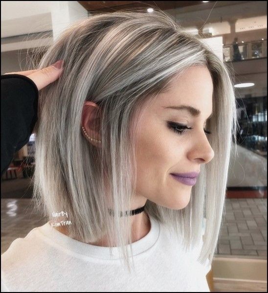 22 coupes au carré avec balayage ombre blond polaire 22