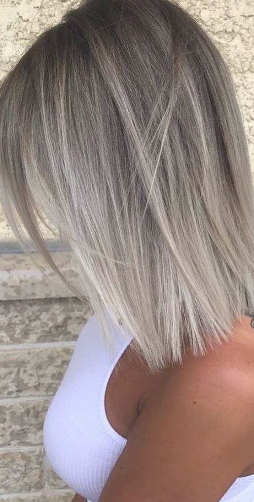 22 coupes au carré avec balayage ombre blond polaire 6