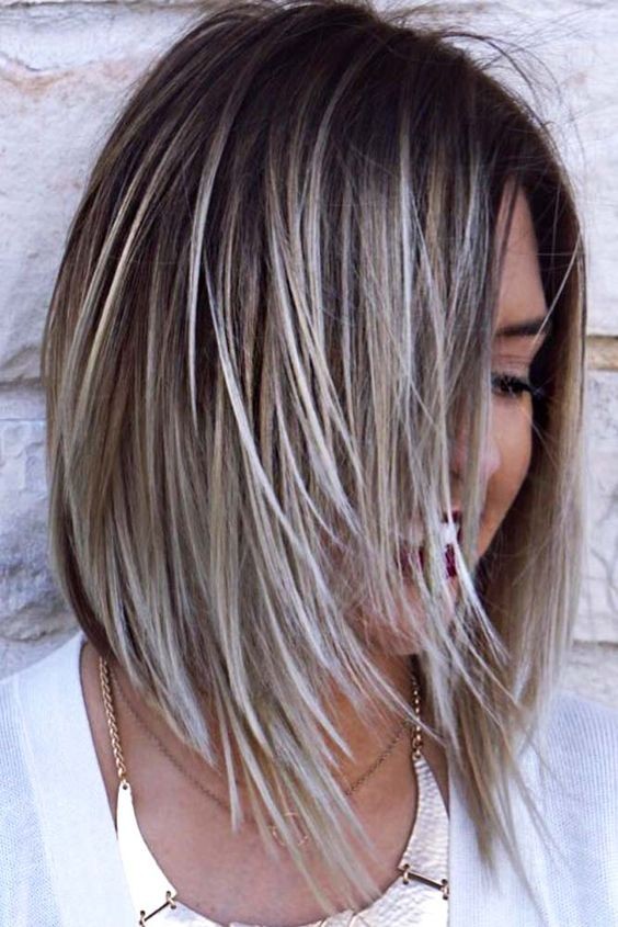 22 coupes au carré avec balayage ombre blond polaire 10