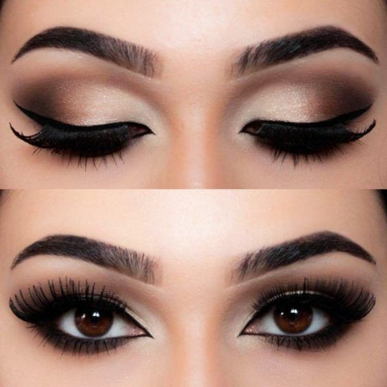 32 maquillages de mariée pour les yeux marrons 21