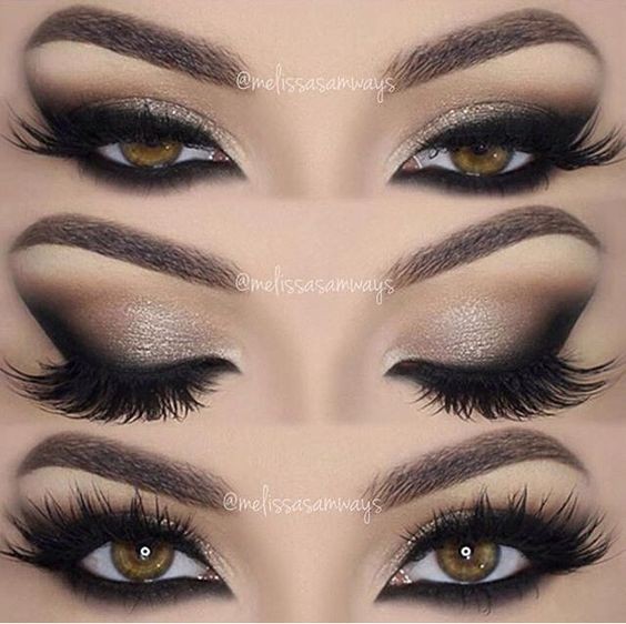 32 maquillages de mariée pour les yeux marrons 24