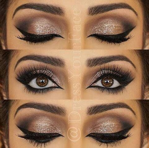 32 maquillages de mariée pour les yeux marrons 26