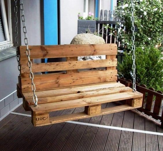 9 balançoires de jardin à faire avec des palettes 2