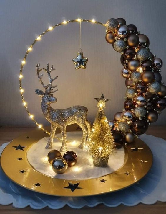 41 Déco de Noël en forme de cercle Hula Hoop 28