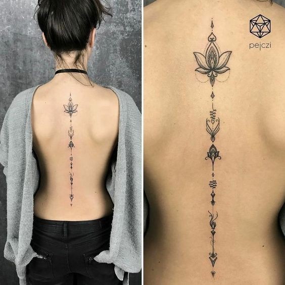 44 tatouages dos qui rendent une femme irrésistible 15