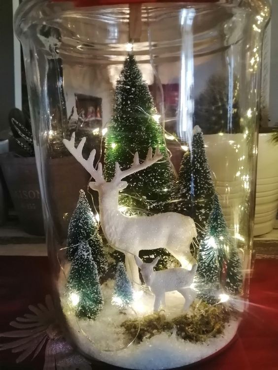 9 Déco de Noël avec des bocaux en verre 7