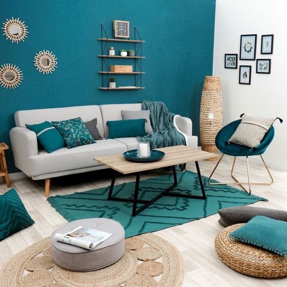 11 idées pour peindre vos murs en bleu et turquoise 11