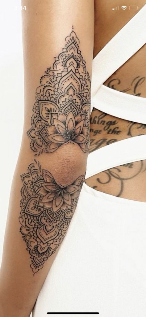 30 beaux tatouages ???mandala de bras pour femme 23