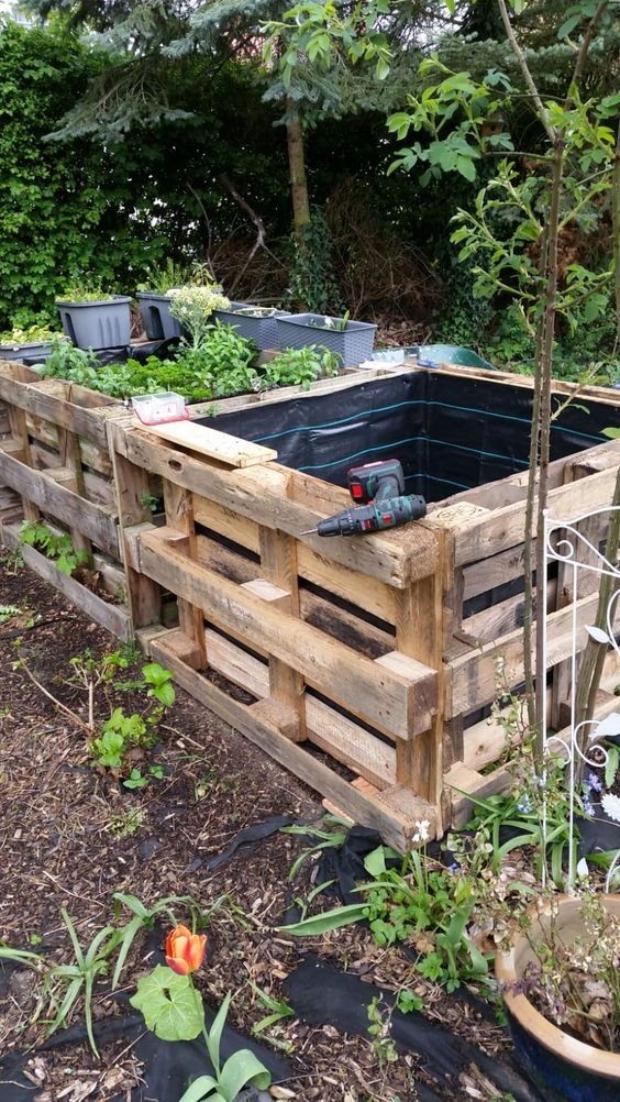 Potager en palette : 41 exemples de fabrications réussies pour t'inspirer 33