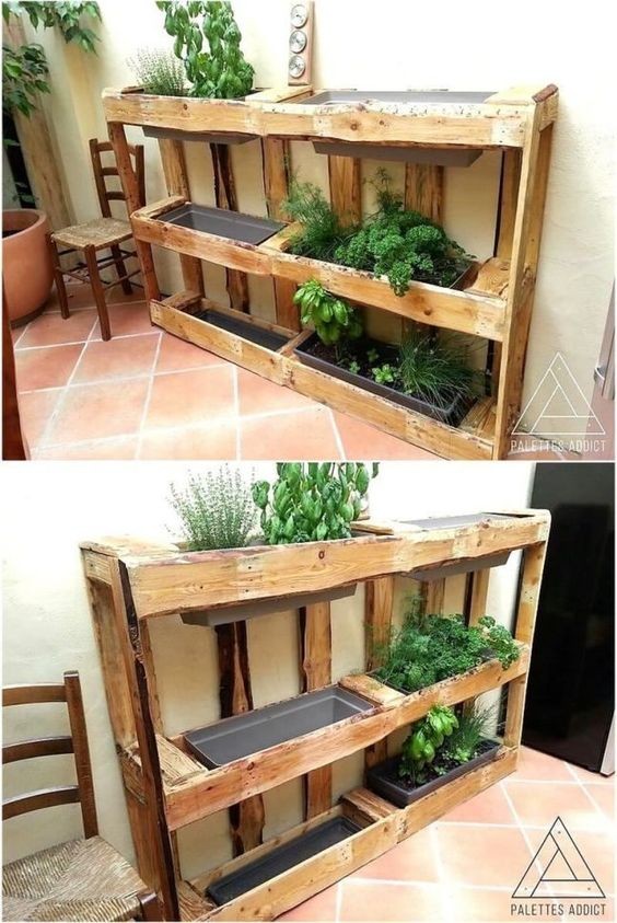 Potager en palette : 41 exemples de fabrications réussies pour t'inspirer 29