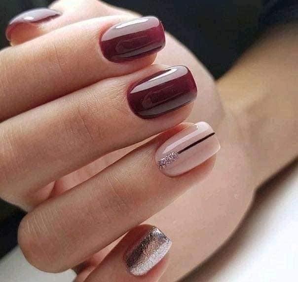 24 idées d'ongles bordeaux pour s'inspirer 2