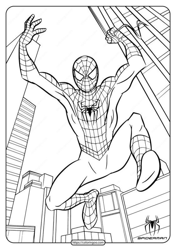 19 top idées de Coloriage Spiderman Gratuit à imprimer 7