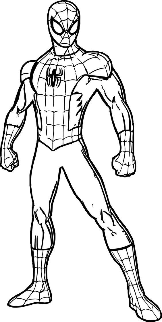 Coloriage Spiderman - Spiderman à imprimer gratuit