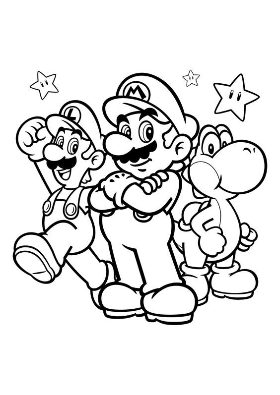 22 top idées de Coloriages Mario Gratuits à imprimer 8