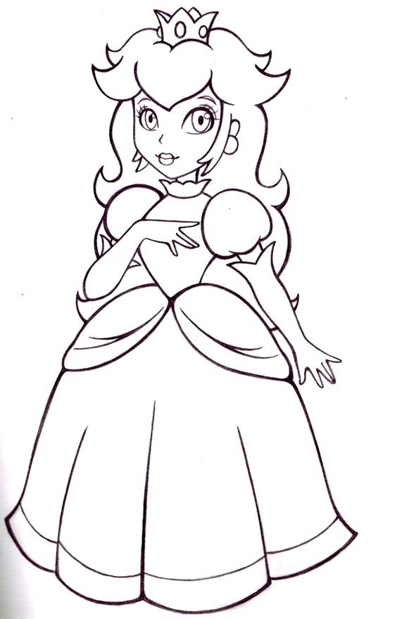 Coloriage princesse : 25 Dessins de Princesses Faciles à Colorier 17