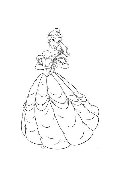 Coloriage princesse : 25 Dessins de Princesses Faciles à Colorier 19