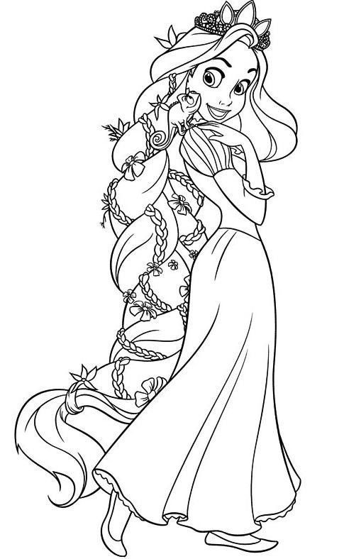 Coloriage princesse : 25 Dessins de Princesses Faciles à Colorier 6