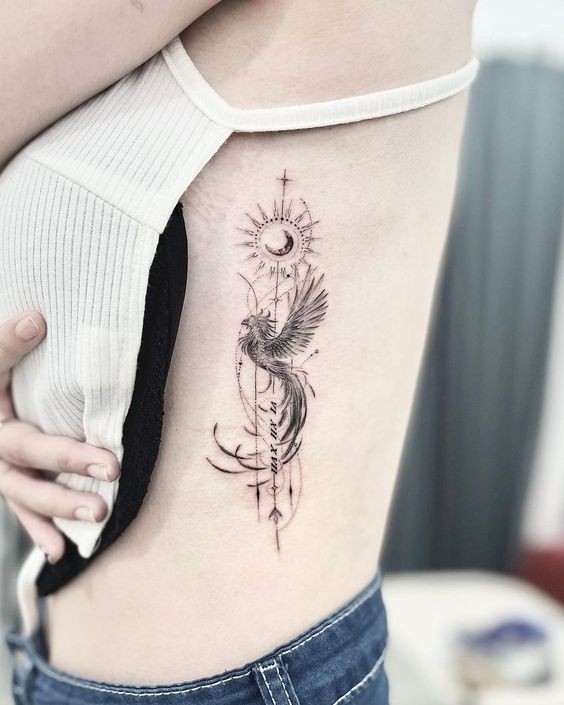 14 superbes tatouages ??de Phoenix pour les femmes 9