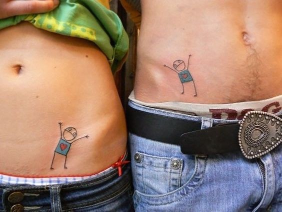 17 Petits Tatouages Discrets à Partager en Couple 15