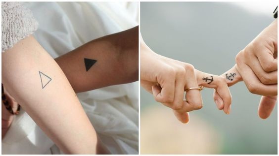 17 Petits Tatouages Discrets à Partager en Couple 29